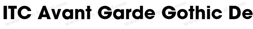 ITC Avant Garde Gothic Demi Bold字体转换